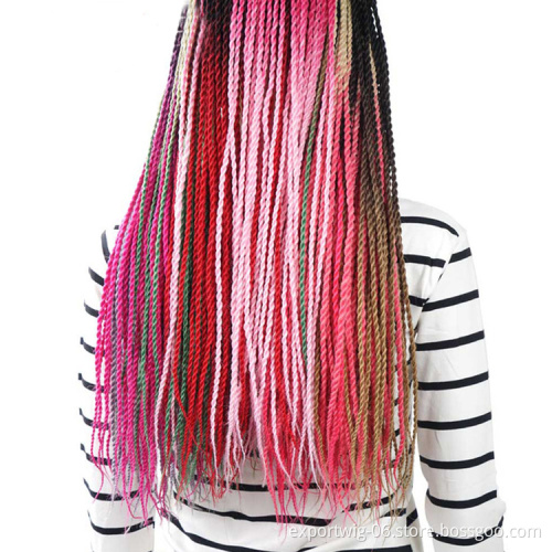 wholesale crochet braiding twist hair extensions synthetic crochet jumbo ombre braid hair senegalese attachments hair braids